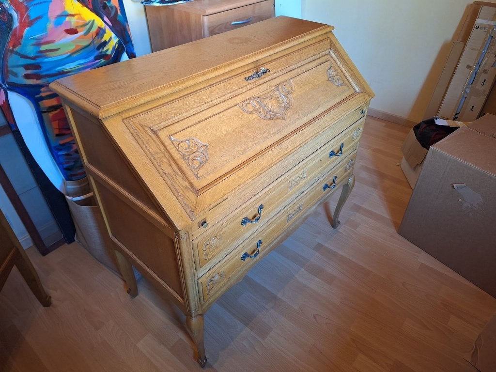 secretaire kast, Maison & Meubles, Armoires | Secrétaires, Enlèvement, Utilisé, Vintage