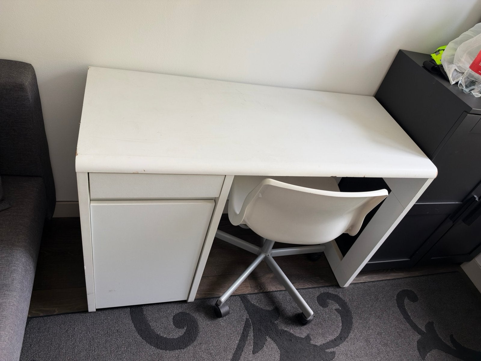 Bureau met bureaustoel Ikea, Bureau d'écolier, Enlèvement, Utilisé, IKEA