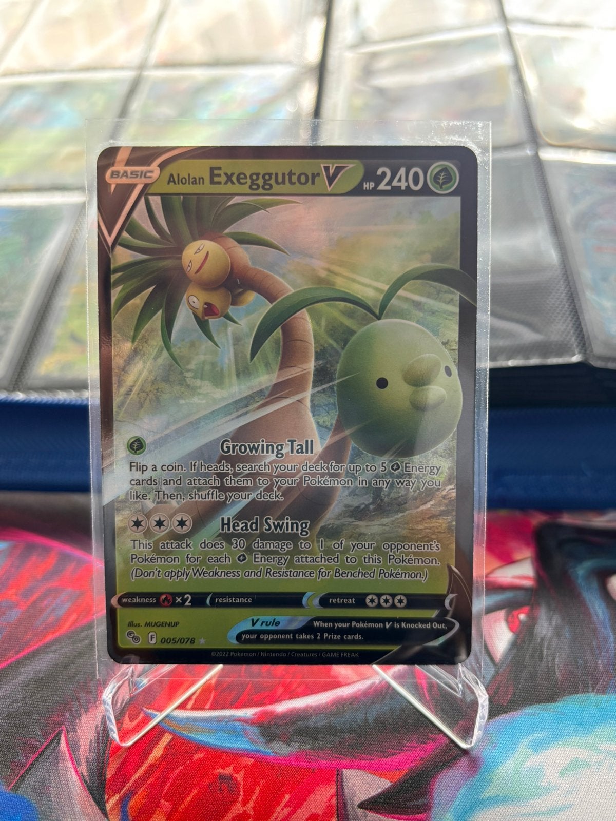 lolan Exeggutor V (PGO 005), Ophalen of Verzenden, Zo goed als nieuw