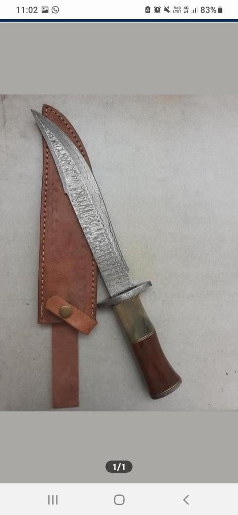 Damascus bowie, Ophalen of Verzenden