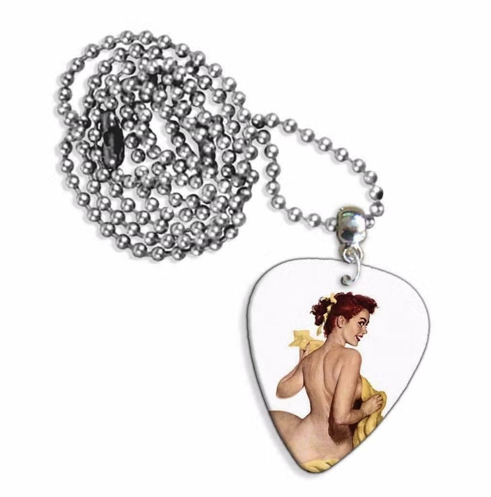 Plectrum ketting of keychain met afbeelding van 50's Pin, Verzamelen, Ophalen of Verzenden, Nieuw
