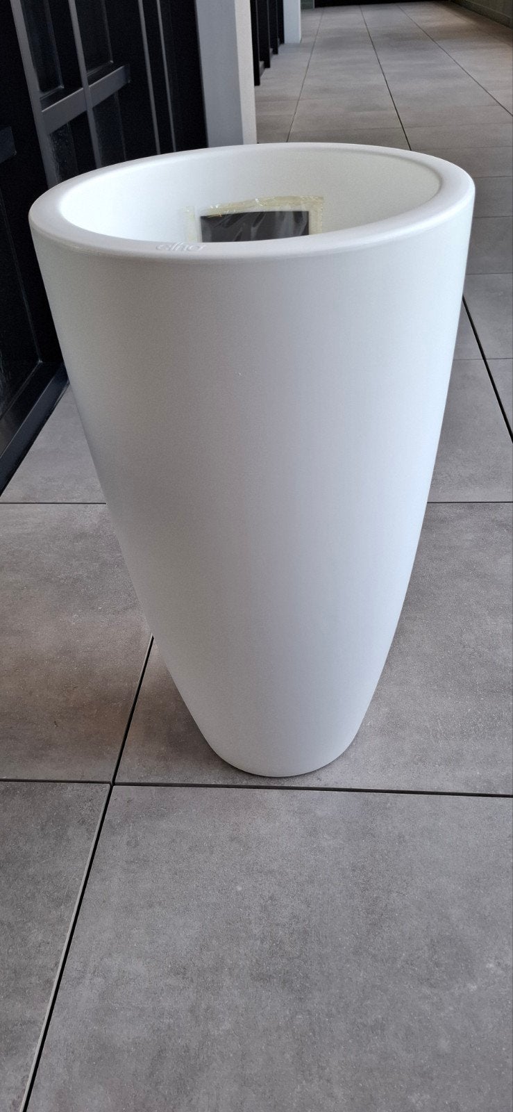 Elho pure soft rond haut blanc hauteur 63 cm, Jardin & Terrasse, Pots de fleurs, Enlèvement, Synthétique, Intérieur