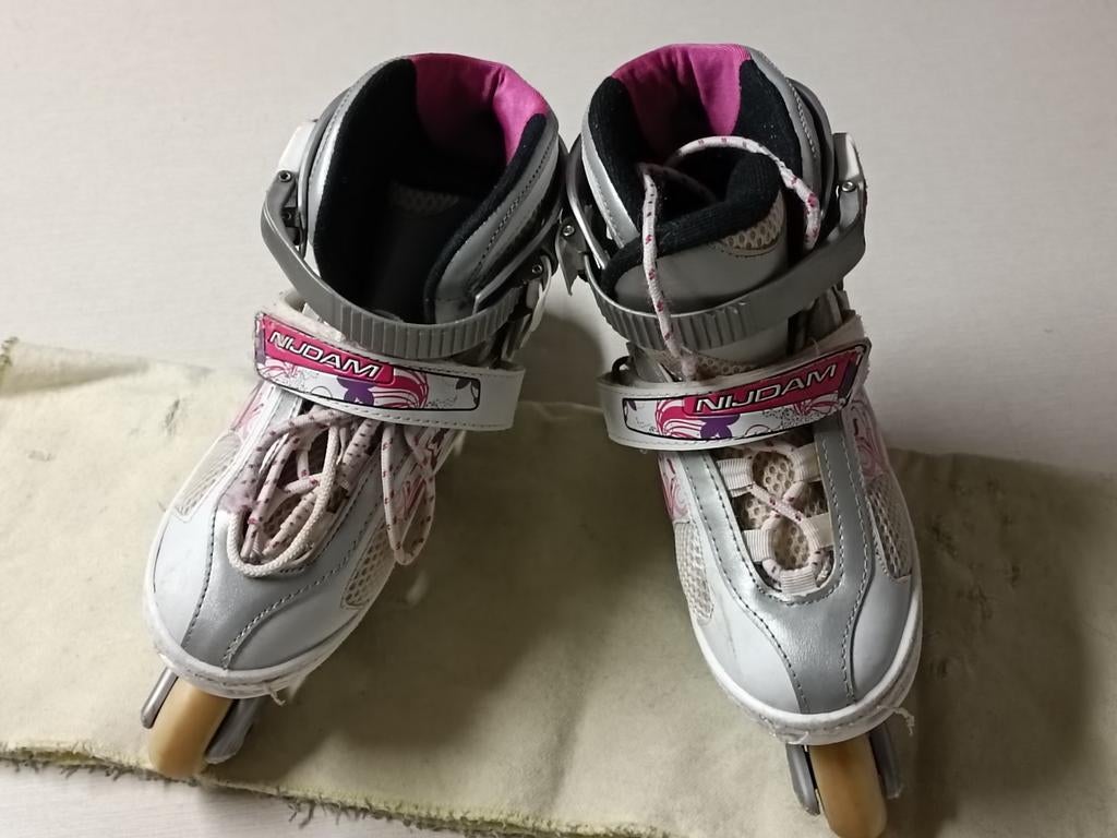 "Nijdam" Verstelbare Inline skates: maat 34 - 37, Sport en Fitness, Schaatsen, Ophalen, Nijdam