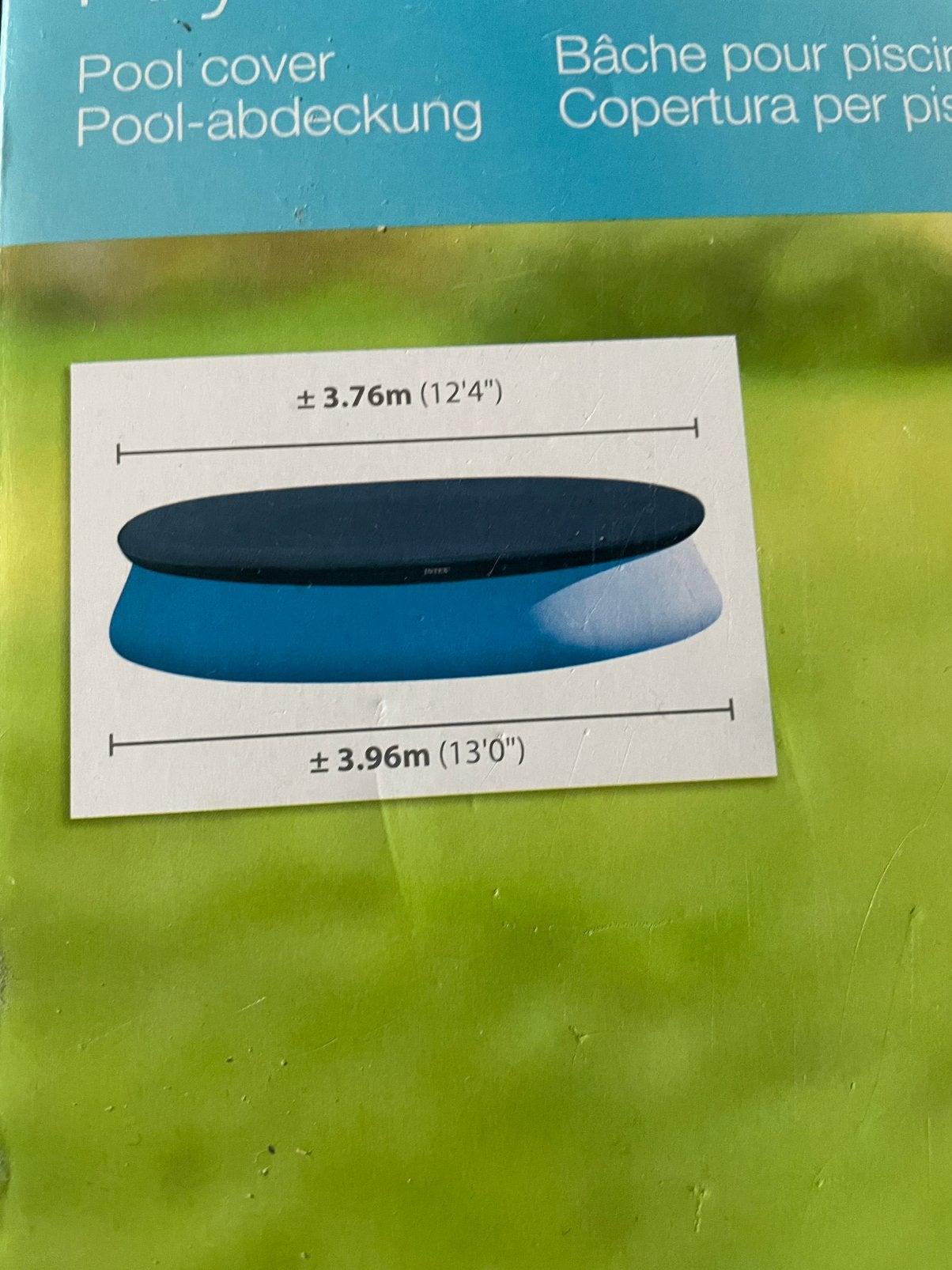Bache intex pour piscine ronde 3,96 m, Tuin en Terras, Ophalen, Nieuw