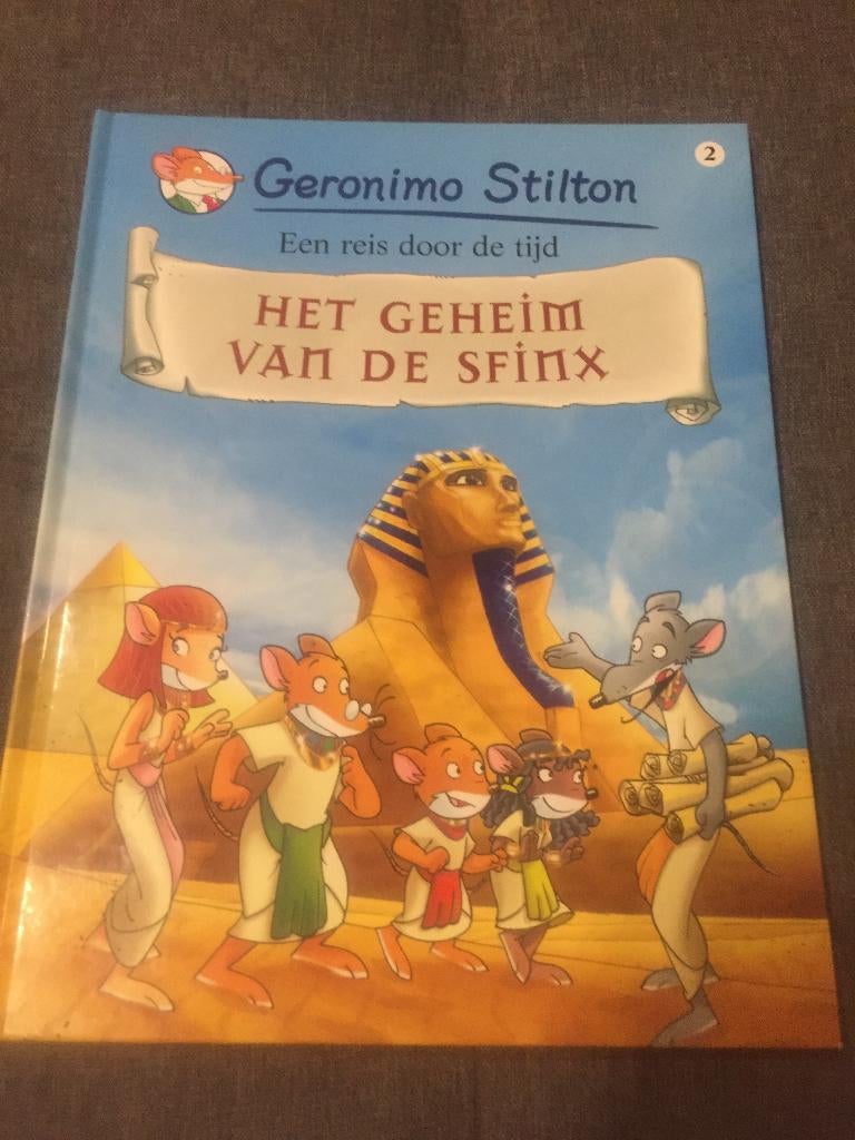 Geronimo Stilton het geheim van de Sfinx, Eén stripboek, Ophalen of Verzenden, Zo goed als nieuw