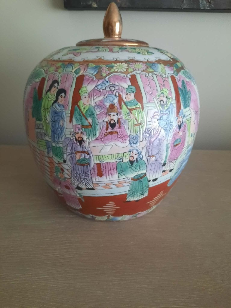 Grote Chinese gemberpot, Antiek en Kunst, Curiosa en Brocante, Ophalen