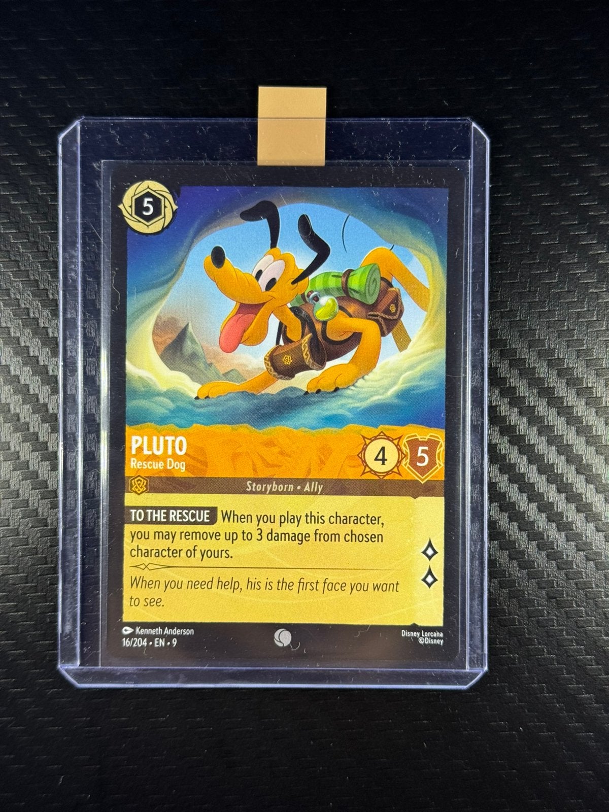 Pluto | Rescue Dog | Non-Holo | Disney Lorcana | #16/204, Envoi, Neuf, Cartes en vrac