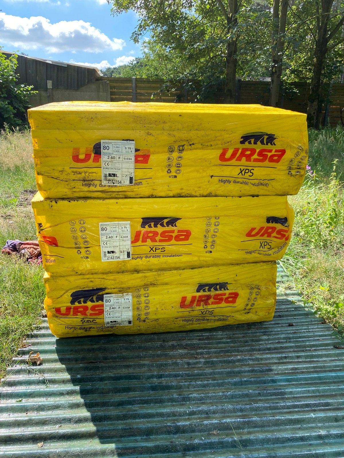 URSA XPS TW N-III - 80mm - 3 pakken - 11,25m2, Doe-het-zelf en Bouw, Ophalen, Zo goed als nieuw