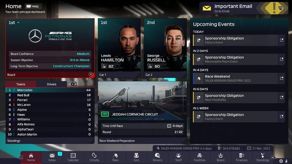 Neuf - F1 Manager 2022 - PS4, Enlèvement ou Envoi, Simulation