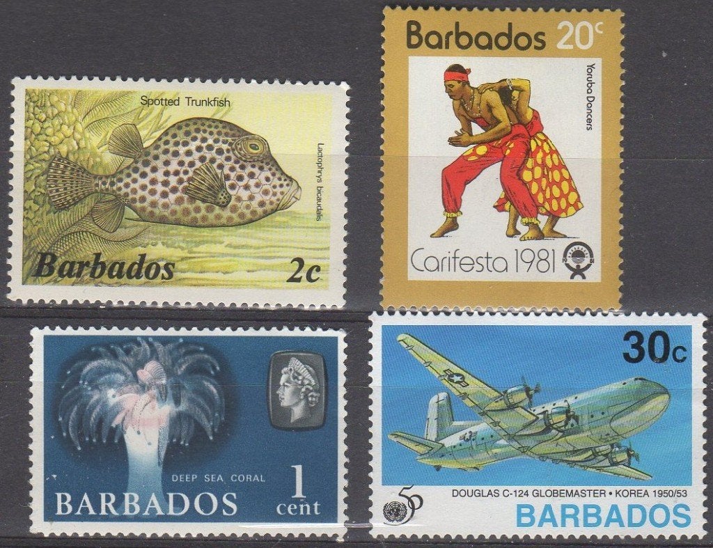 Barbados - 4 stuks - postfris, Ophalen of Verzenden, Noord-Amerika
