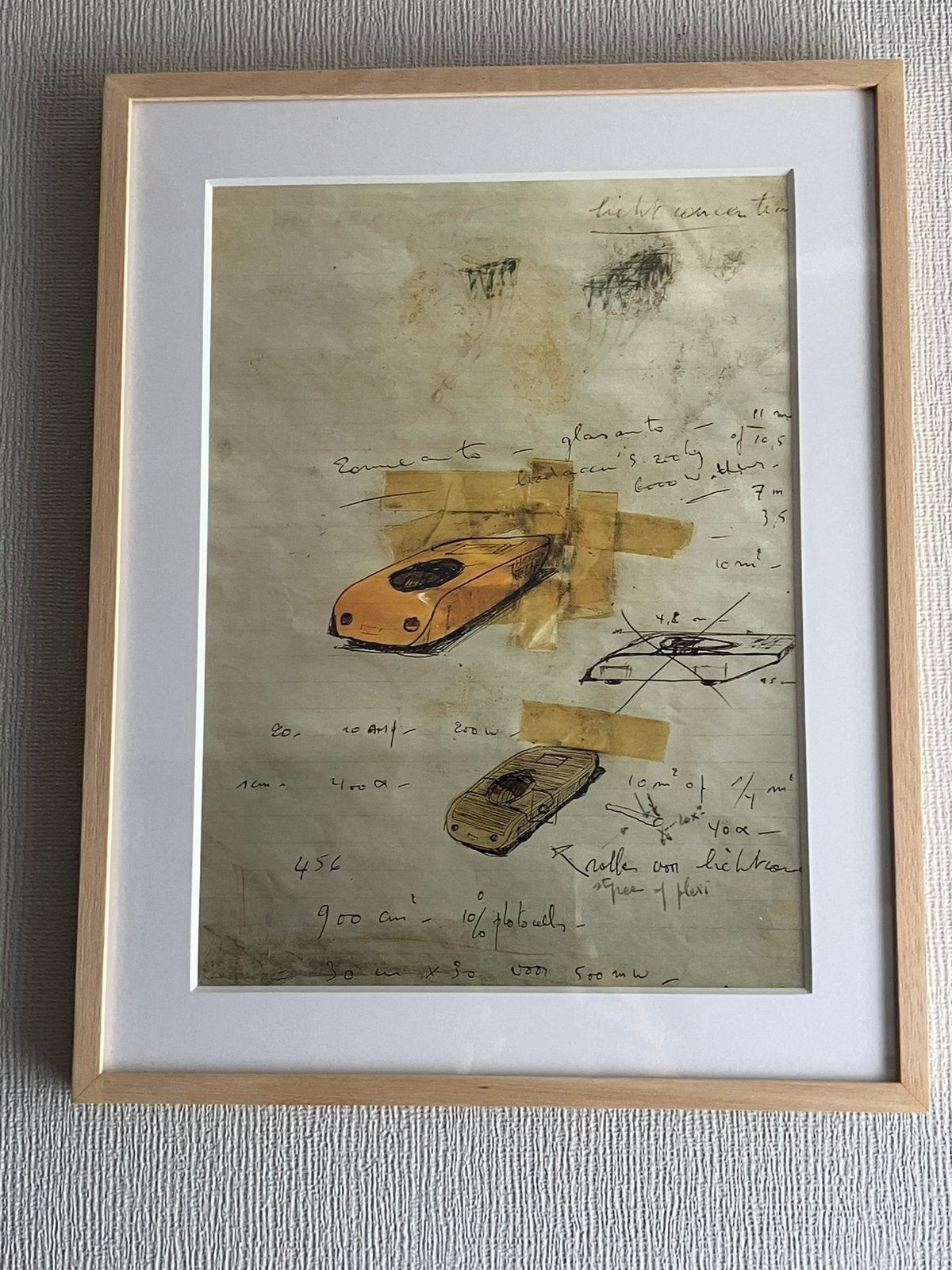 Kunstdruk Panamarenko Zonneauto, Ophalen of Verzenden, Gesigneerd
