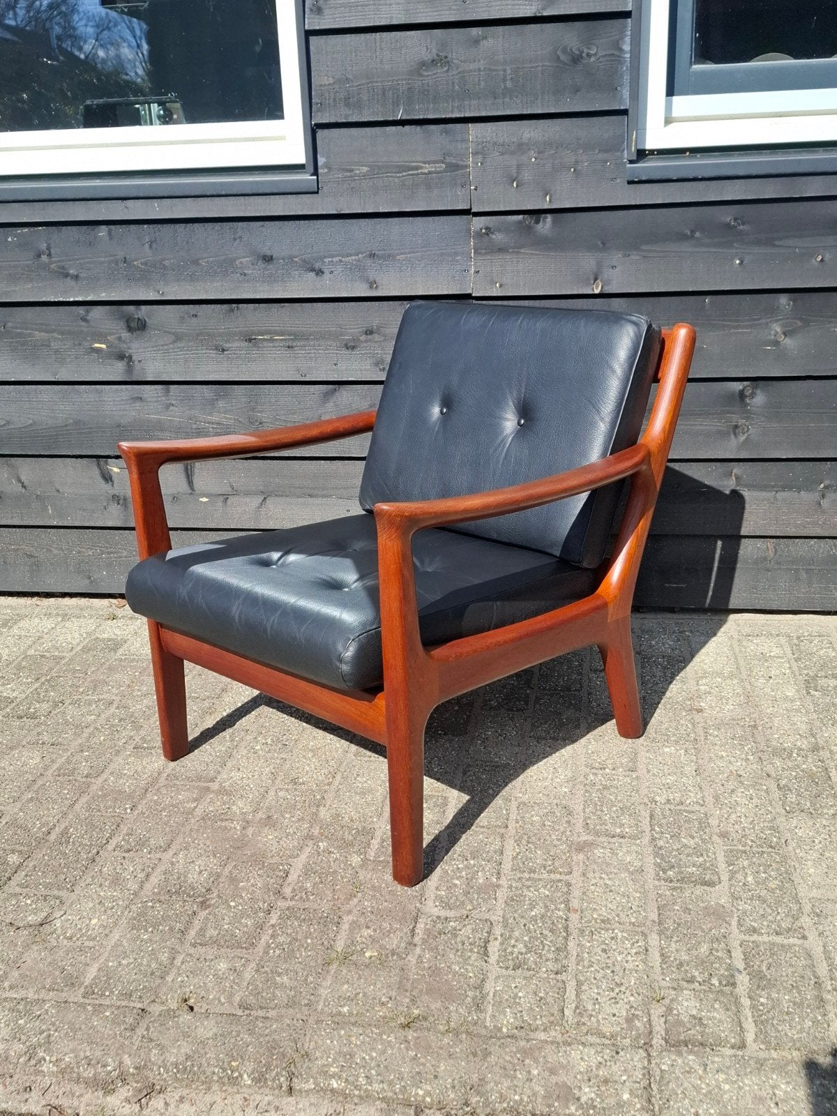vintage senator chair by ole wanscher, Ophalen of Verzenden, Gebruikt, Hout, Vintage design