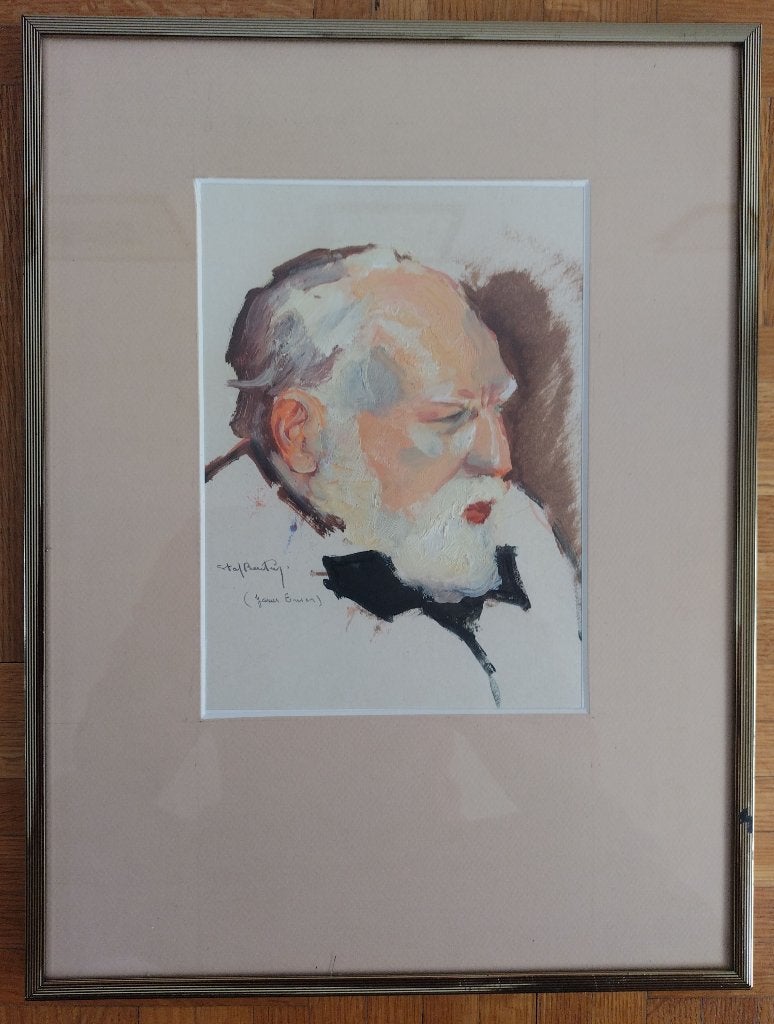 Staf Beerten - James Ensor, Antiek en Kunst, Ophalen, Portret of Personen, Olieverf, Klassiek