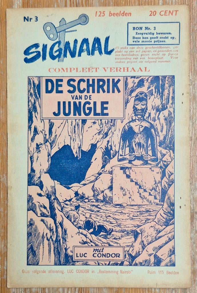 Signaal 3 Luc Condor De schrik van de jungle Weinberg 50s, Livres, Enlèvement ou Envoi, Une BD, Albert weinberg, Utilisé