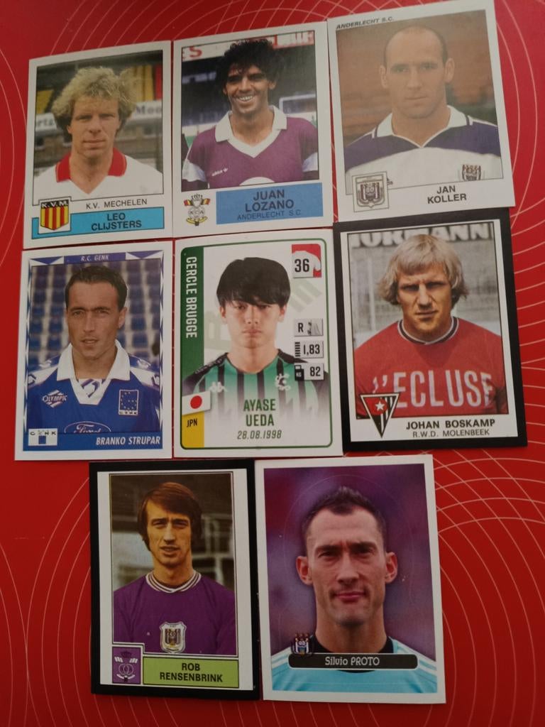 Lot van 8 VEDETTEN Stickers van 2019/20,2008,2013,2022/23, Ophalen of Verzenden