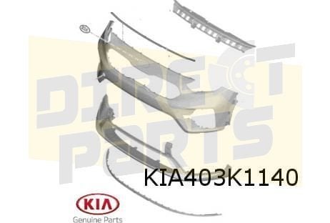 Kia e-Niro voorbumper (onder) (te spuiten) Origineel! 86512Q, Kia, -, -, Nieuw
