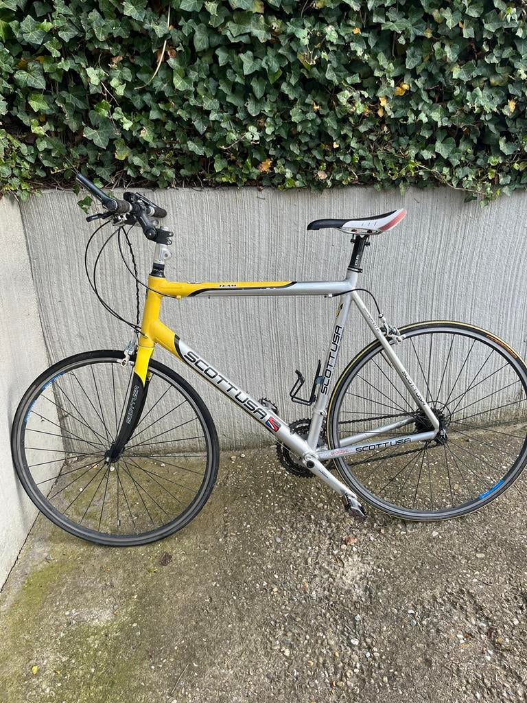 Vintage koersfiets, Fietsen en Brommers, Gebruikt, Carbon, 10 tot 15 versnellingen, Heren