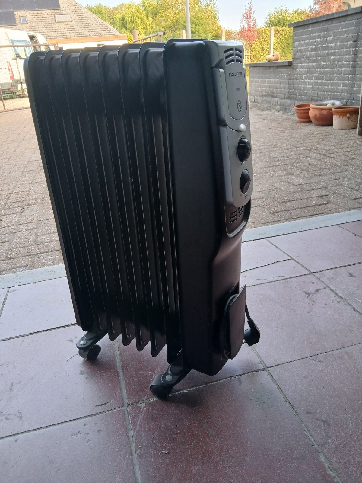 olieradiator op 230v, Ophalen