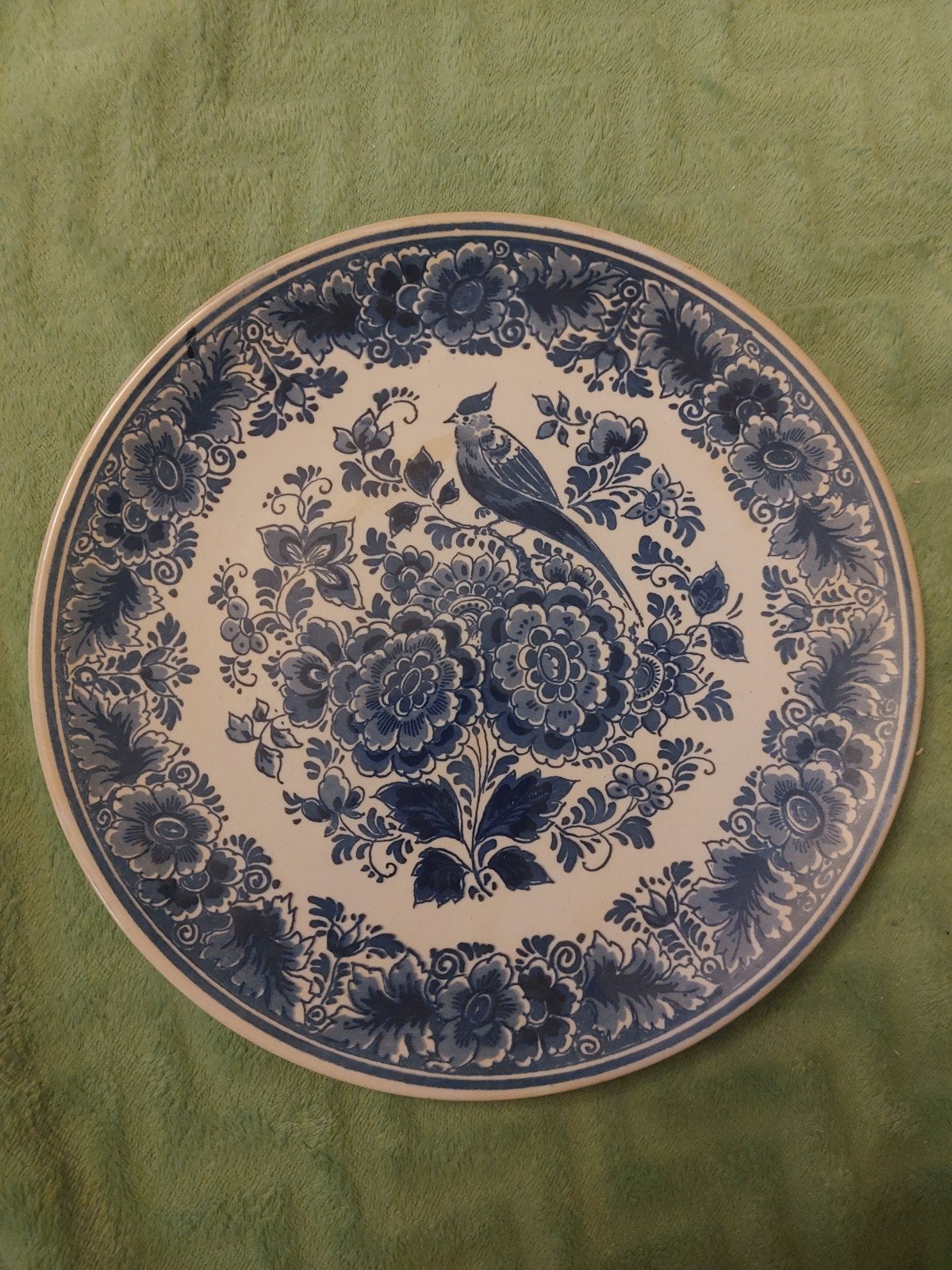 Delfts blauw handgeschilderd sierbord, Ophalen