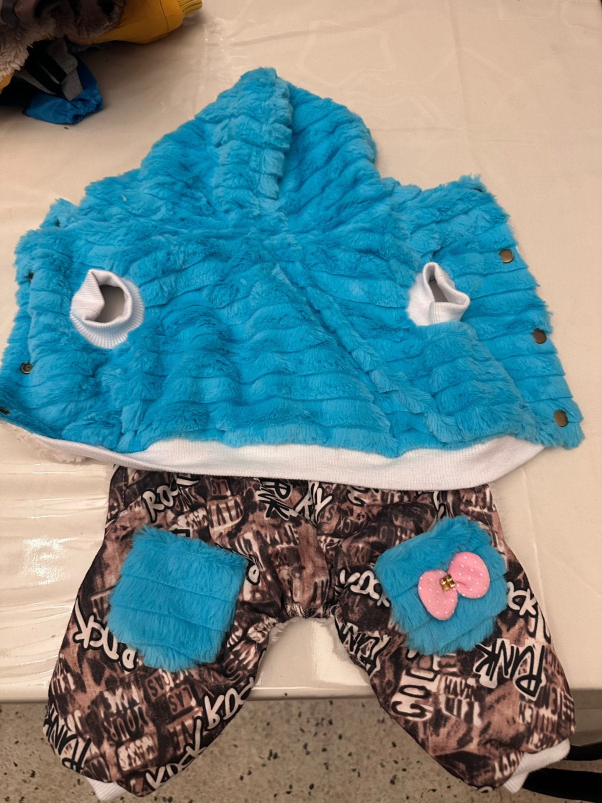 Hondenjas met broek, Ophalen, Zo goed als nieuw, Hondenjas, L