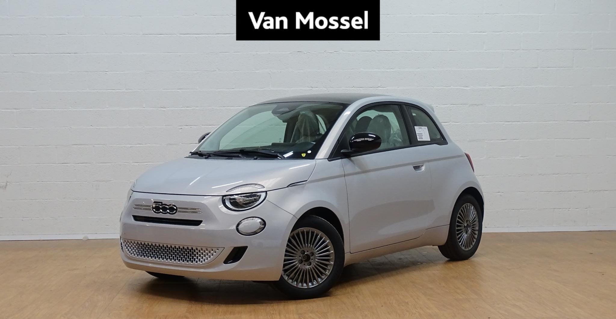 Fiat 500 1.0 Hybrid ICON +comfort pack+pano dak, Autos, Argent ou Gris, Entreprise, Boîte manuelle, 48 kW
