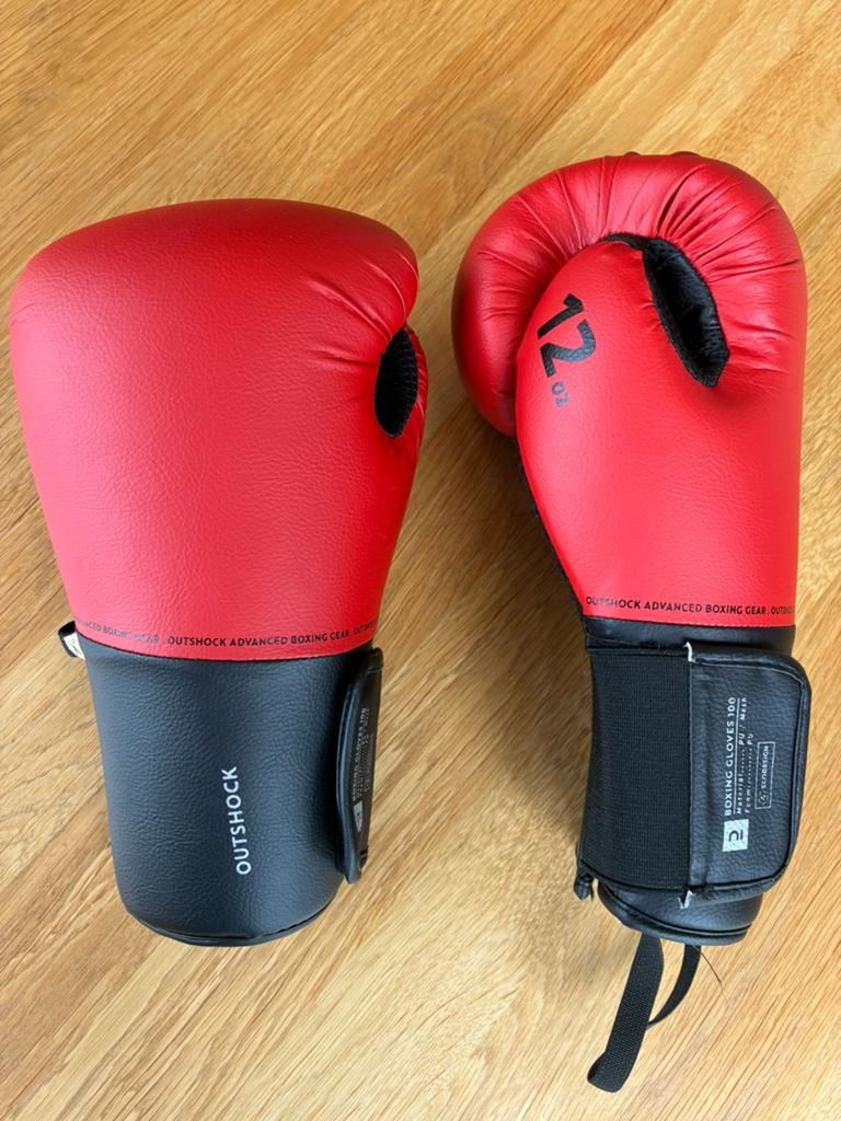 Outshock 12oz bokshandschoenen rood, Ophalen of Verzenden, Nieuw, Bokshandschoenen