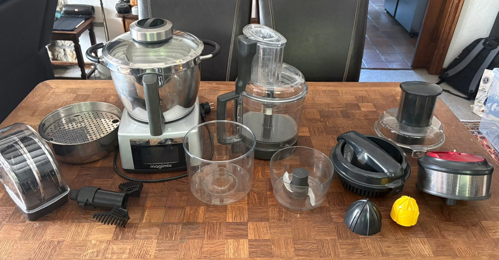 Magimix cook expert chrome 3,5l complet et accessoires en +, Enlèvement, Utilisé