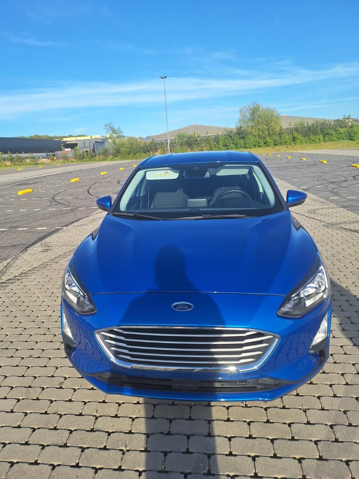 ford focus titanium 1.0 ecoboost blauw, Stof, Blauw, 5 zetels, 5 deurs