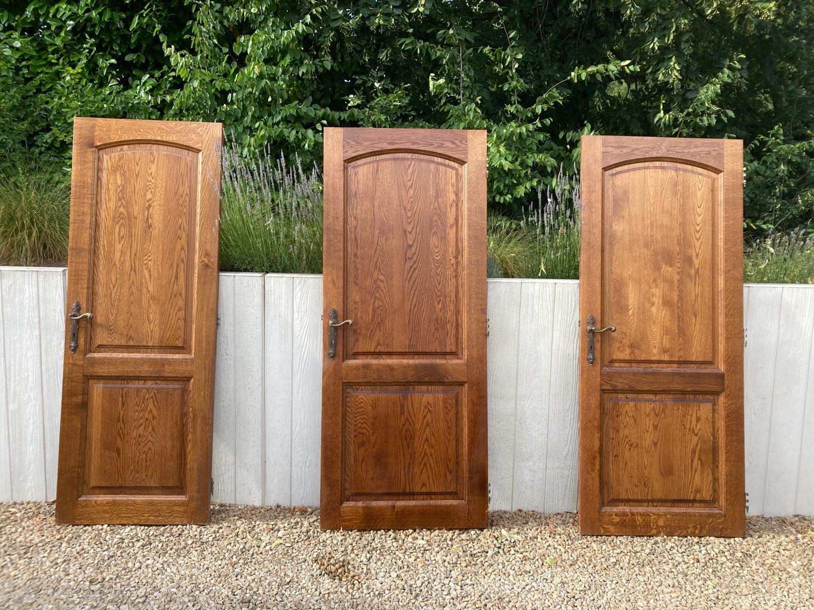 Lot de 3 portes en chene, Porte intérieure, Enlèvement, Bois, 200 à 215 cm