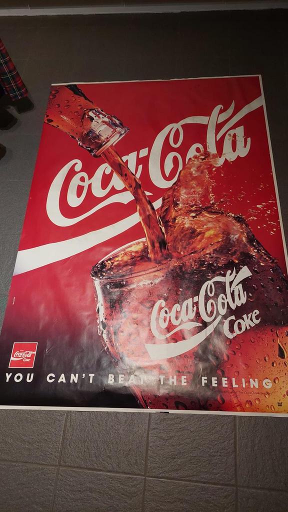 Coca cola poster, Ophalen of Verzenden, Zo goed als nieuw