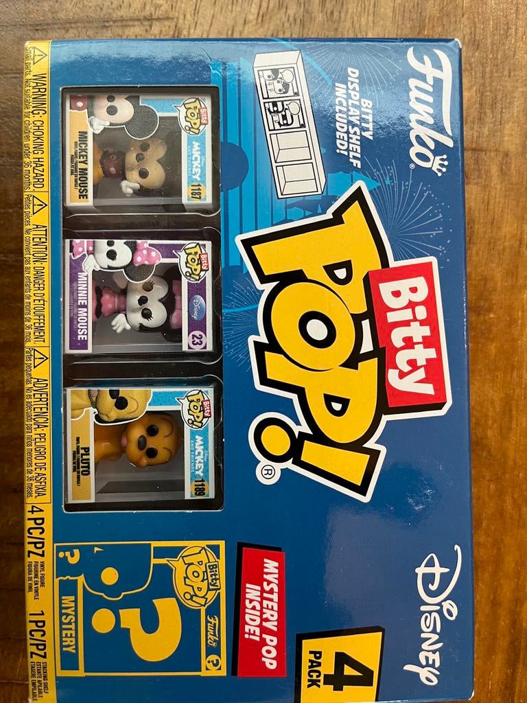 Super Bitty Pop ! Disney Mickey (Pack de 4) 1 mystère, Enlèvement, Neuf