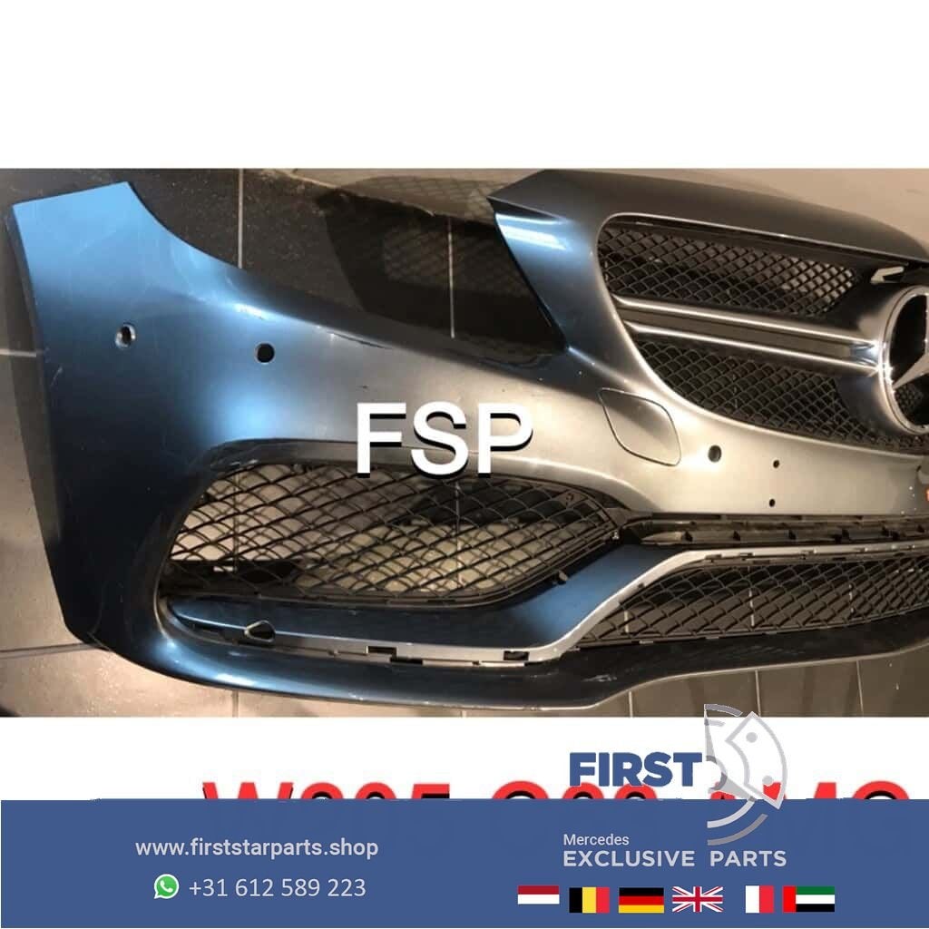 W205 C63 AMG Voorbumper Mercedes C Klasse 2014-2019 + gril +, Utilisé, -, Avant, -