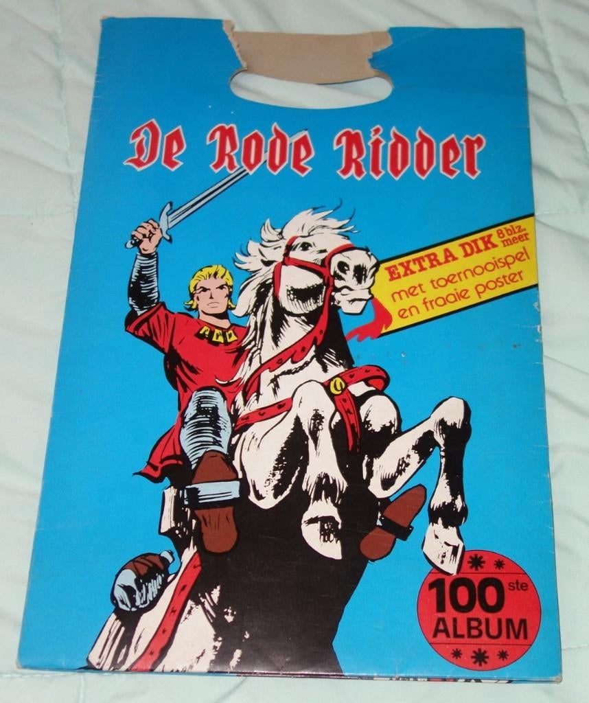 Map De rode ridder 100 - De vervloekte stad (1982)., Gelezen, Willy Vandersteen, Eén stripboek, Ophalen of Verzenden