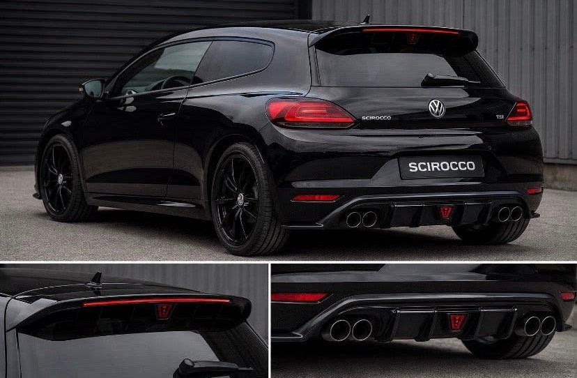 DIFFUSEUR ARRIÈRE VW SCIROCCO + JUPES LATÉRALES, Neuf, Arrière, Pare-chocs, Volkswagen