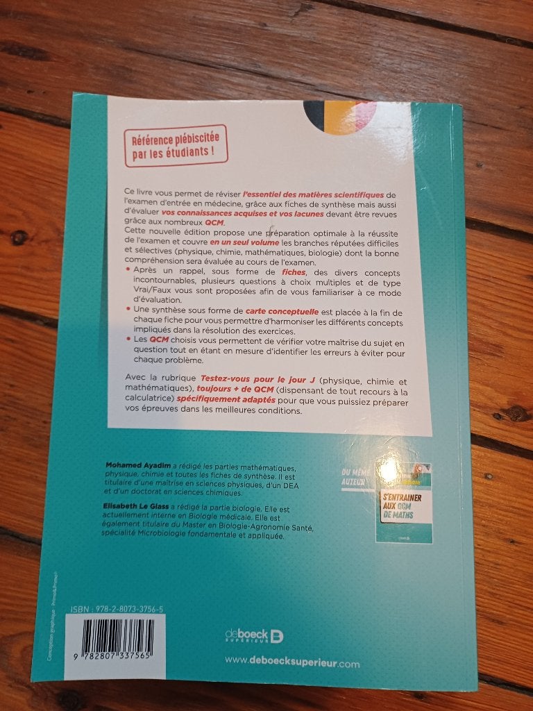 Réussir l'examen d'entrée en médecine – 5ème édition, Comme neuf, De boeck, Enlèvement, Autres sciences