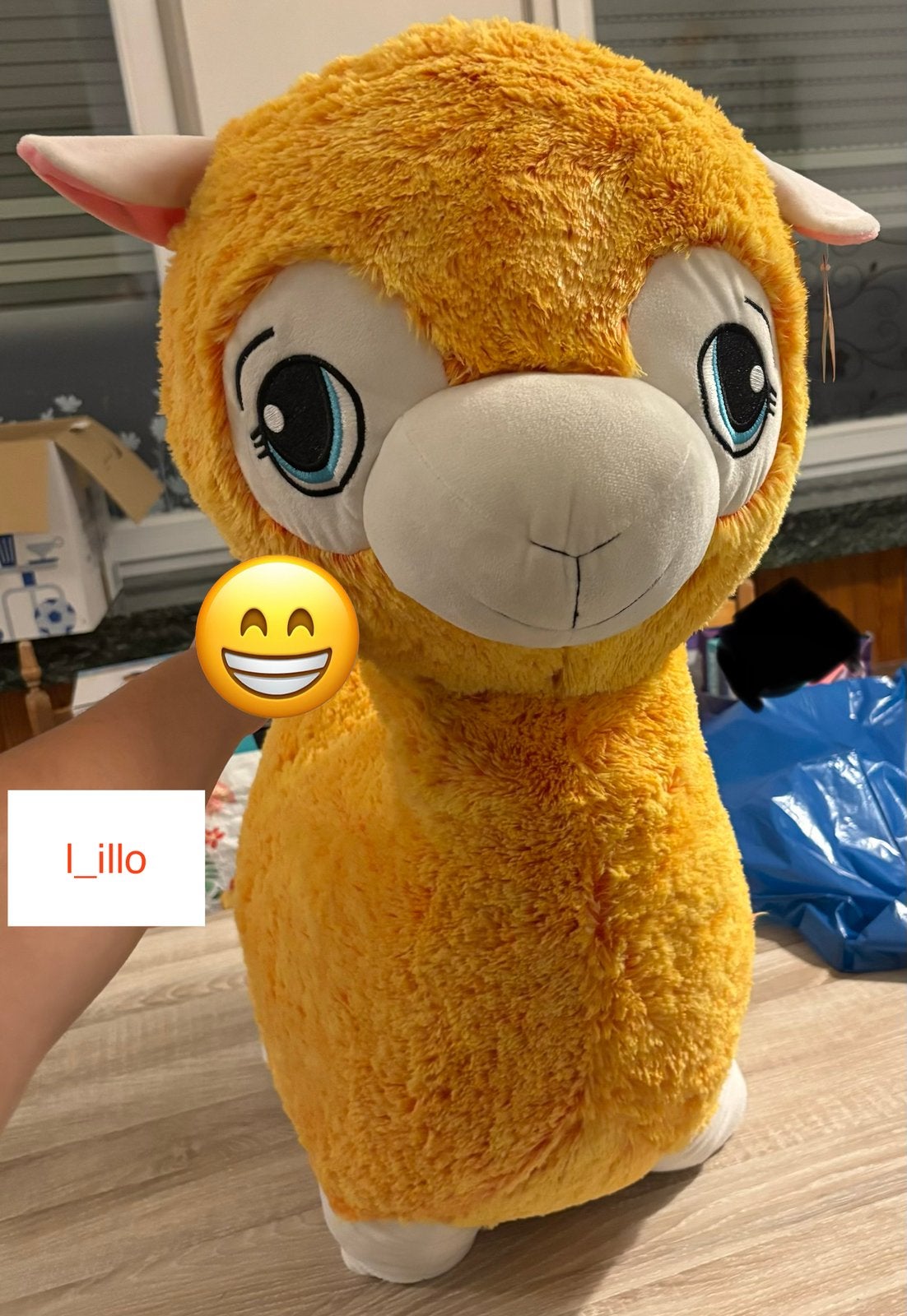PELUCHE LAMA JAUNE 🦙, Enlèvement, Comme neuf, Autres types, Autres marques