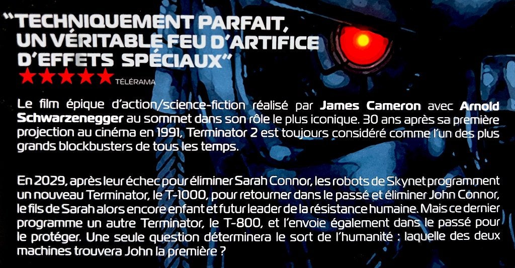 TERMINATOR 2 // Steelbook RARE / 4KUHD + 3D + HD // 3 BLURAY, Cd's en Dvd's, Film, Science Fiction en Fantasy, Ophalen of Verzenden