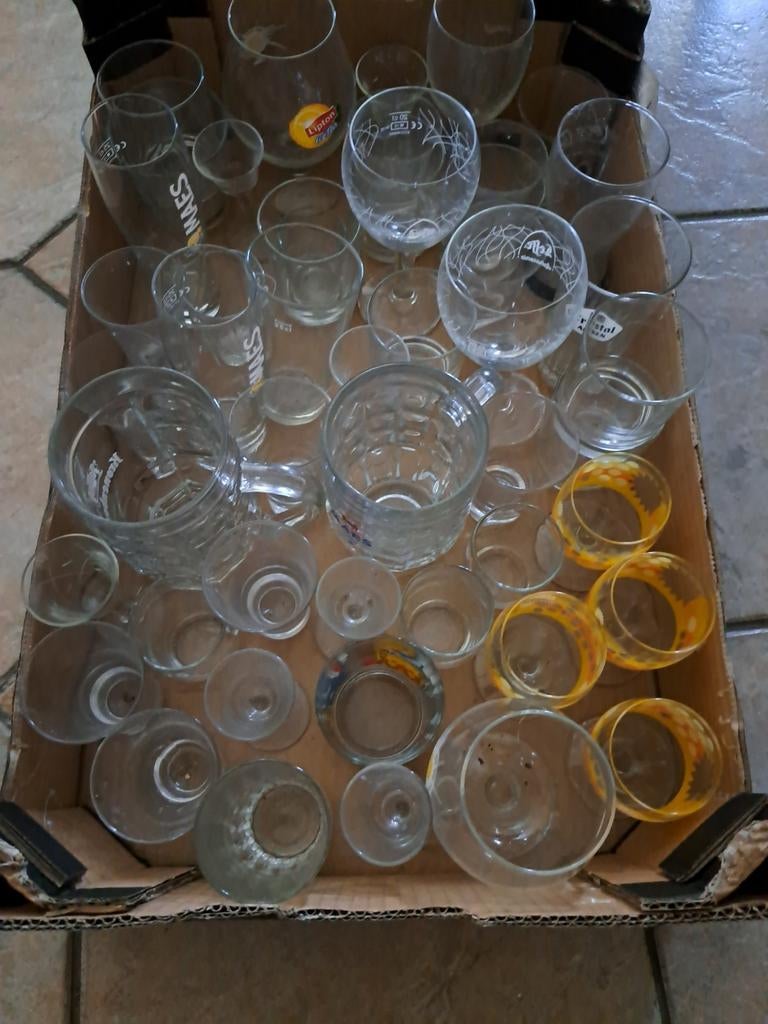 Lot de verres - 2 euro le tout, Collections, Enlèvement