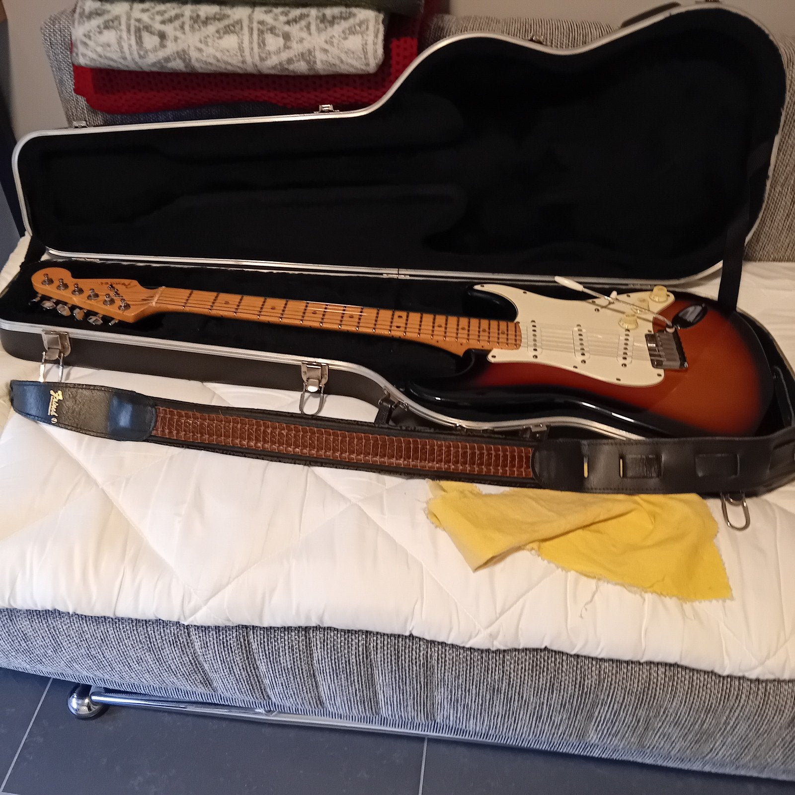 STRATOCASTER USA FENDER 1995, Muziek en Instrumenten, Ophalen, Gebruikt, Solid body, Fender