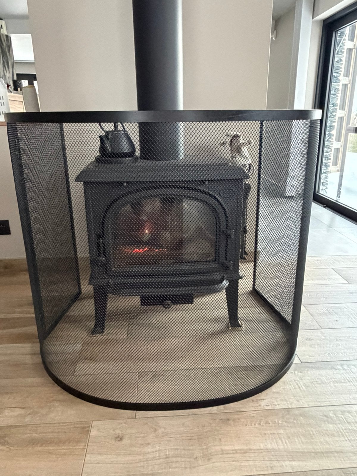 Grille de protection pour poêle - l 100cm -  h 85cm, Maison & Meubles, Enlèvement, Comme neuf