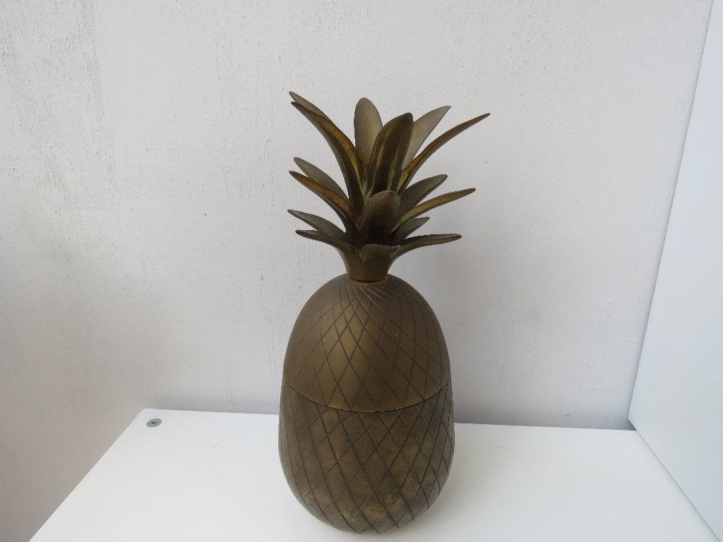 Vintage koperen ananas jaren 70, Ophalen of Verzenden