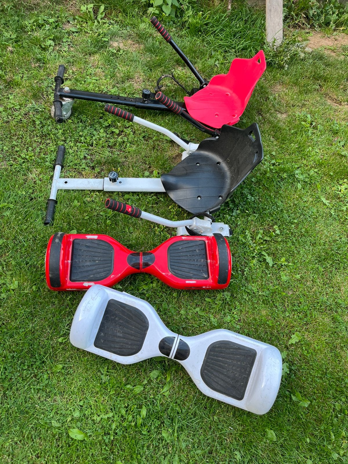 Hoverboard 2x met zitjes, Zo goed als nieuw