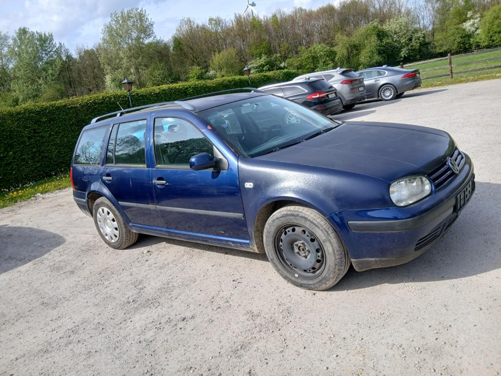 Golf4 1.9tdi draait en rijdt foutloos., Auto's, Blauw, 1900 cc, Euro 4, Te koop