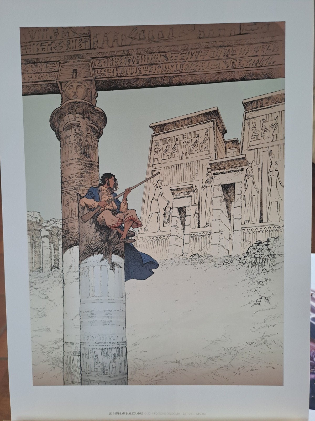 De Tombe van Alexander Delcourt prent A4+, Enlèvement ou Envoi, Gravure