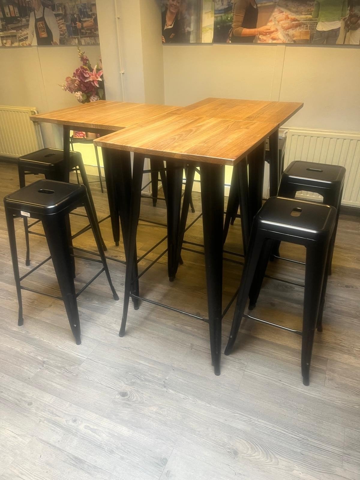3 statafels met krukken  ., Huis en Inrichting, Barren, Ophalen