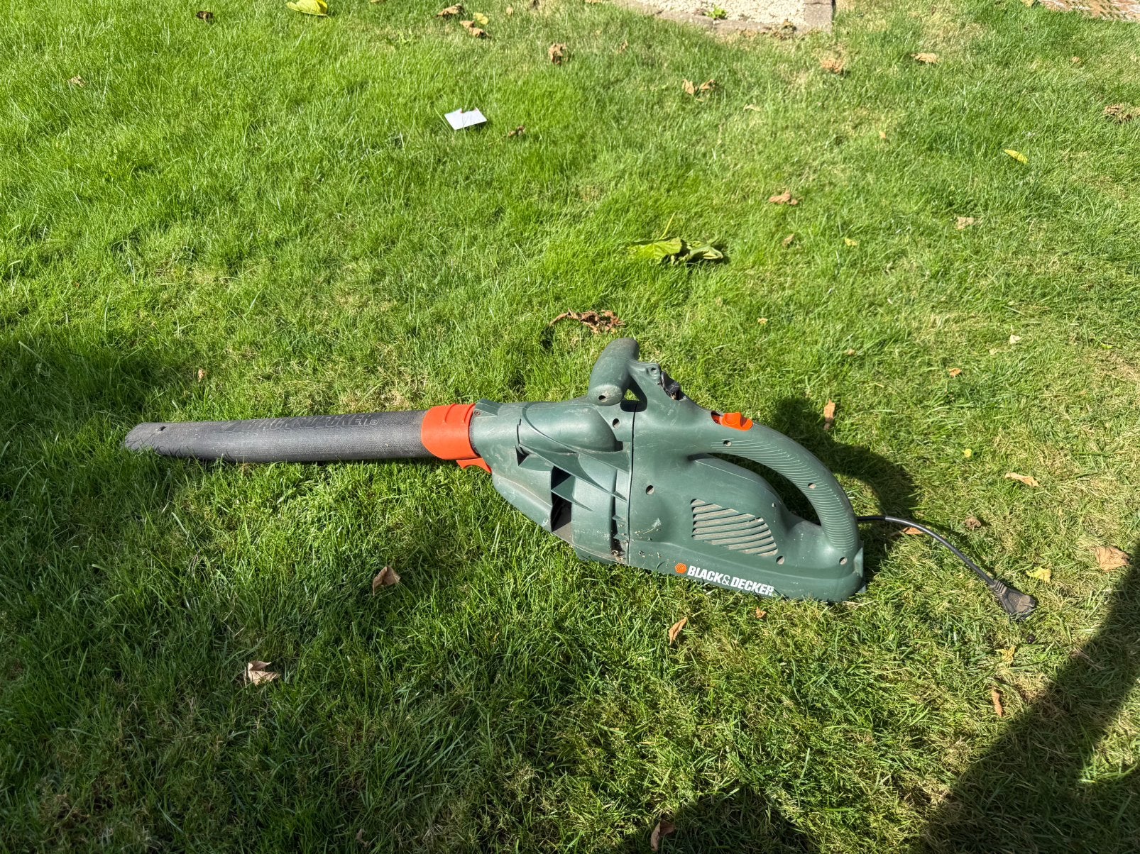Bladblazer, Tuin en Terras, Ophalen of Verzenden, Gebruikt, Elektrisch, Handgedragen