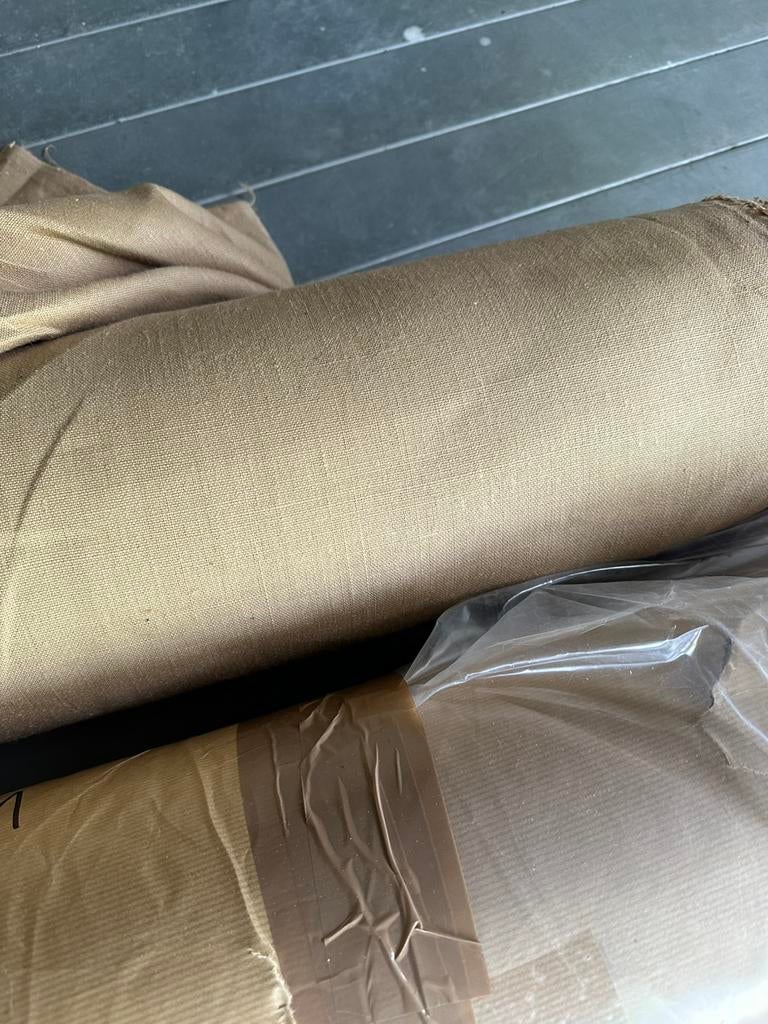 Stof, gordijn en meubelstof, Neuf, 200 cm ou plus, Coton, Brun