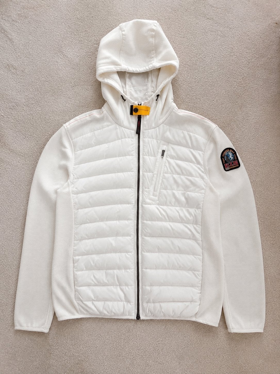 Parajumpers PJS Warm Up blanc M veste doudoune capuche homme, Envoi, Comme neuf, Taille 48/50 (M), Blanc