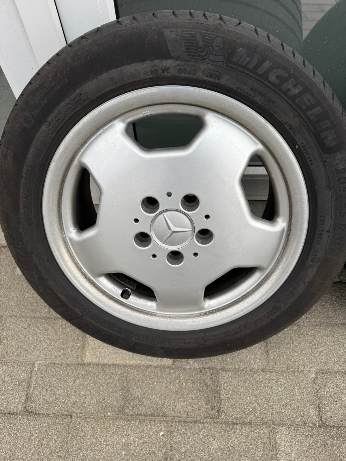 Originele Mercedes-Benz velgen met banden, Auto-onderdelen, Banden en Velgen, Ophalen of Verzenden, 16 inch, Band(en)