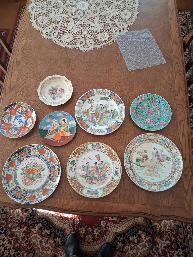 Assiettes decoratives asiatique, Antiquités & Art, Enlèvement